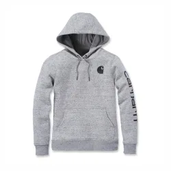 
                  CARHARTT Bluza Logo Sleeve Asphalt Heather rozmiar XS 102791.E07.S003